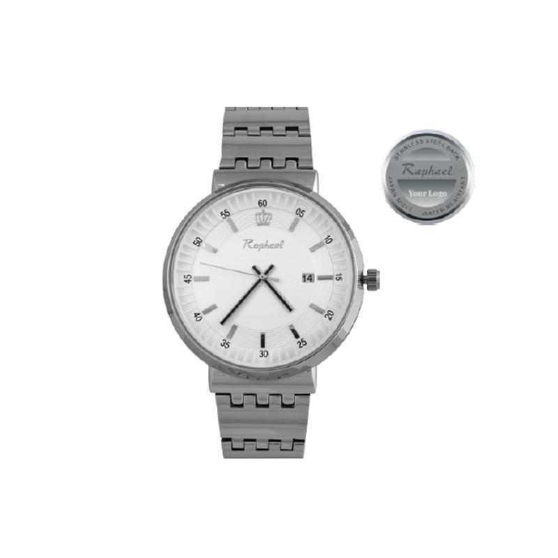 Classic Stainless Steel Men’s Wristwatches White Dial